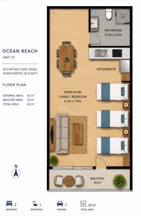 31/40 Captain Cook Drive, Agnes Water  QLD  4677